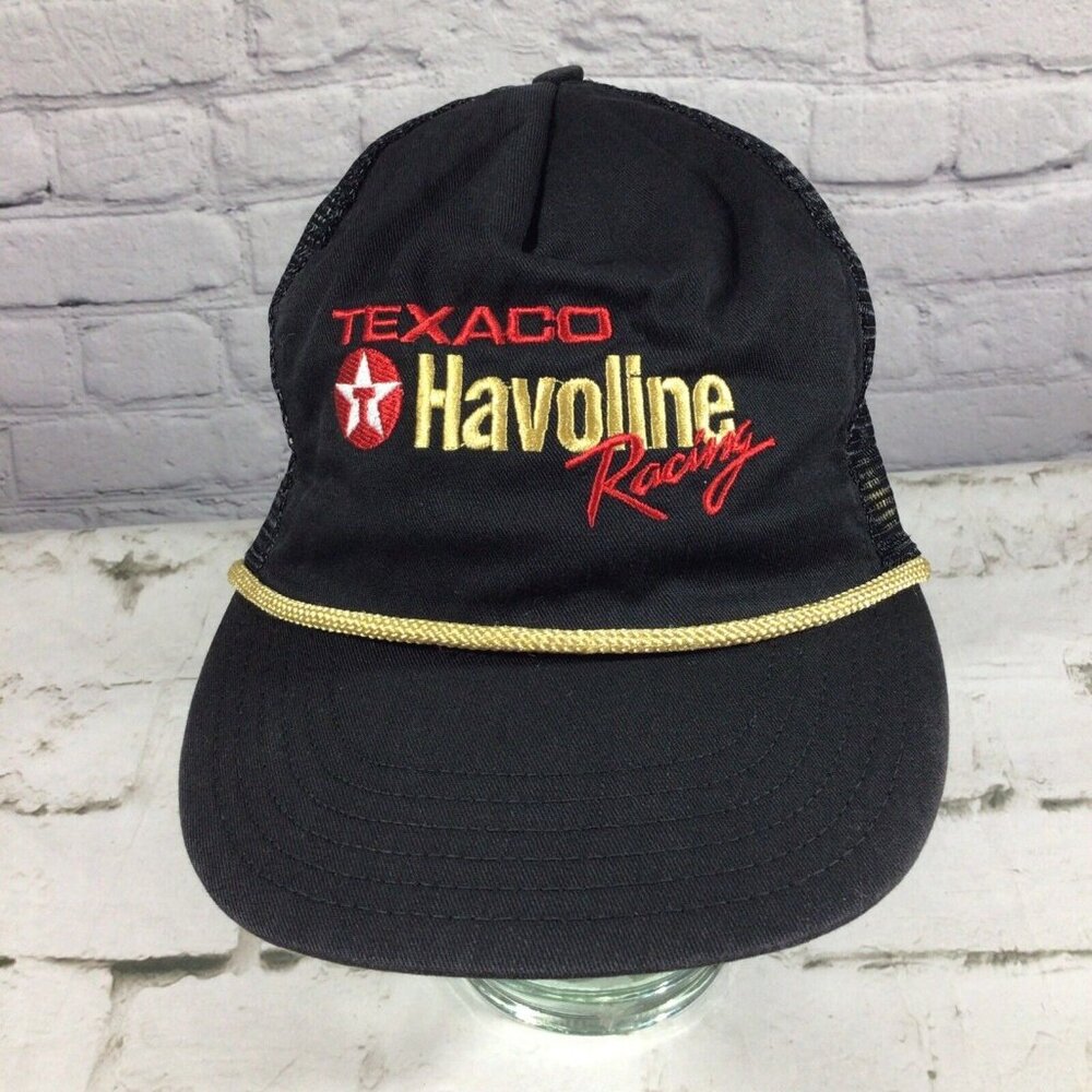 Texaco Valvoline Vintage Snapback Hat Adjustable Ball Cap Made‎ in USA